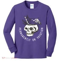 Permanently On Vacation Kids Long Sleeve Shirt thumb 0