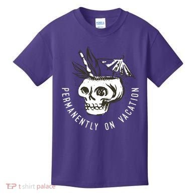 Permanently On Vacation Kids T-Shirt