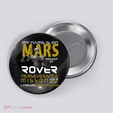 Perseverance Mars Rover Landing Button