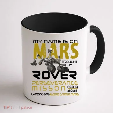 Perseverance Mars Rover Landing Coffee Mug back