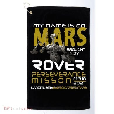 Perseverance Mars Rover Landing Golf Towel