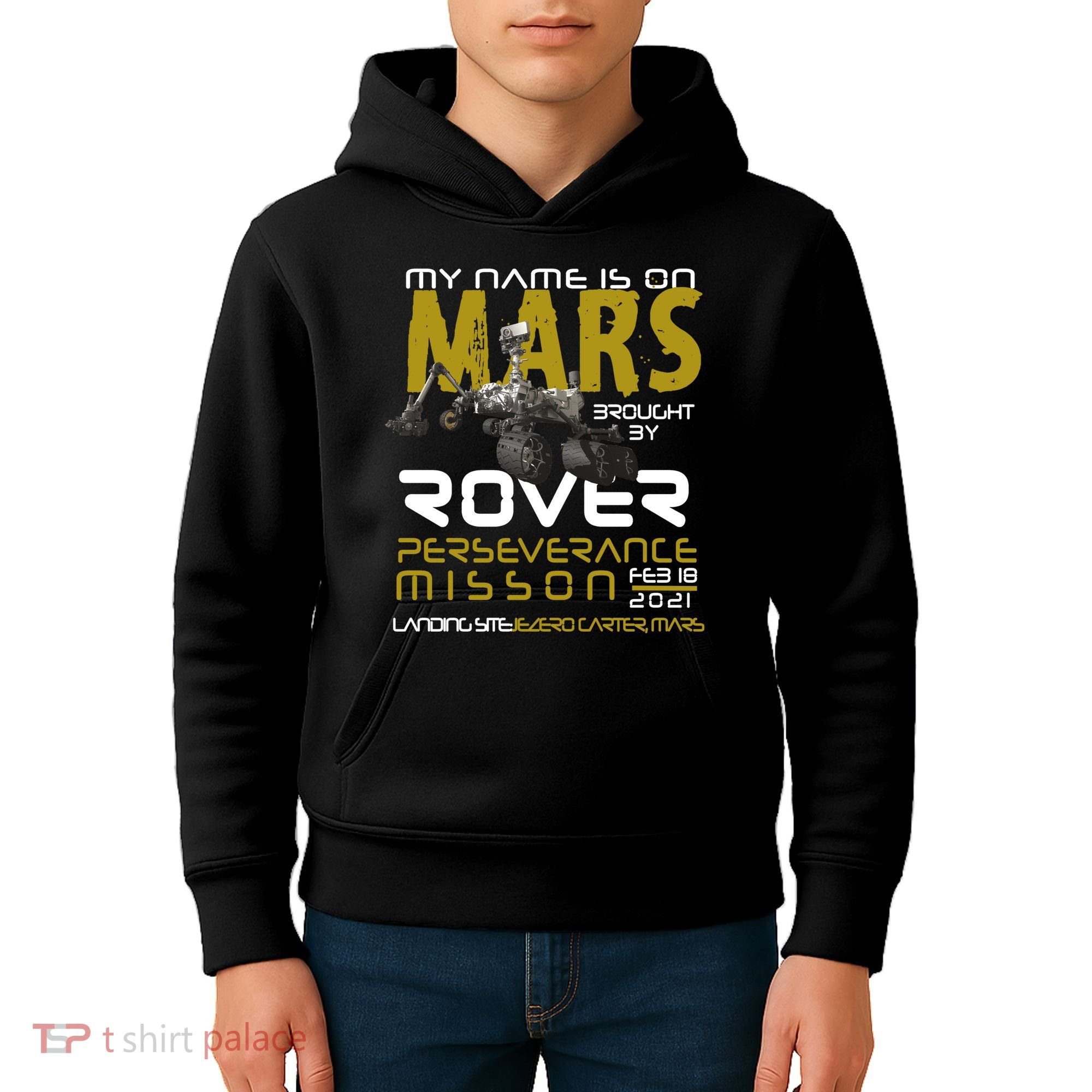 Perseverance Mars Rover Landing Kids Hoodie