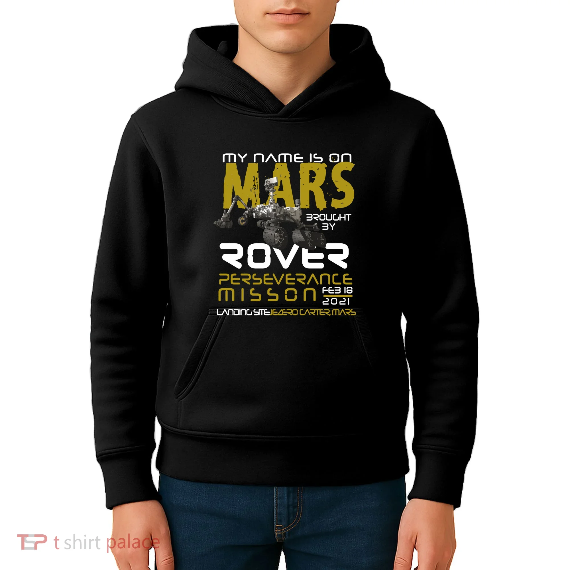 Perseverance Mars Rover Landing Kids Hoodie
