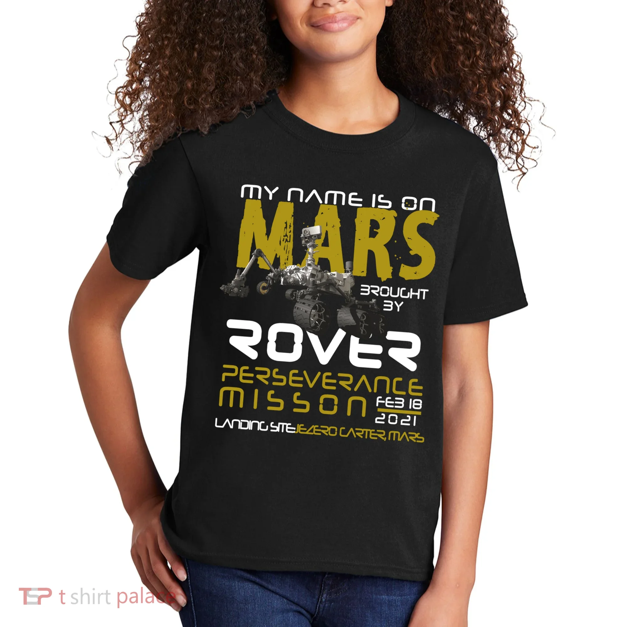Perseverance Mars Rover Landing Kids T-Shirt