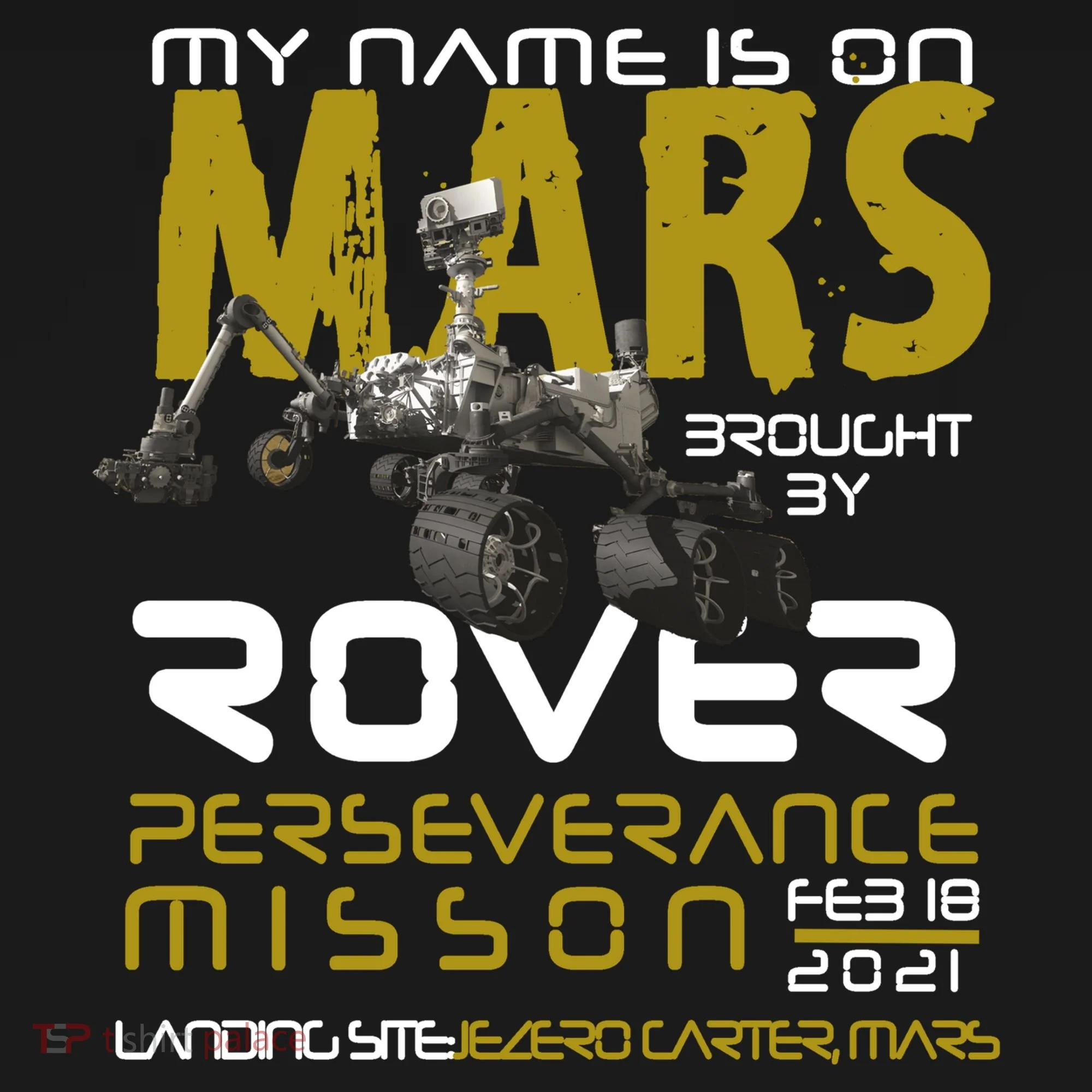 Perseverance Mars Rover Landing Kids T-Shirt