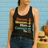 Person Woman Man Camera TV Donald Trump Cognitive Test Women's Tank Top thumb 2