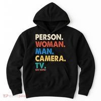 Person Woman Man Camera TV Go Vote Hoodie thumb 0