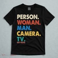 Person Woman Man Camera TV Go Vote T-Shirt thumb 5