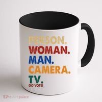 Person Woman Man Camera TV Go Vote Coffee Mug thumb 1