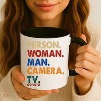 Person Woman Man Camera TV Go Vote Coffee Mug thumb 3