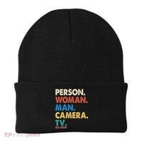Person Woman Man Camera TV Go Vote Beanie thumb 0