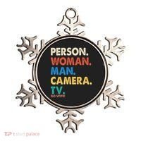 Person Woman Man Camera TV Go Vote Ornament thumb 0