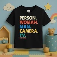 Person Woman Man Camera TV Go Vote Toddler T-Shirt thumb 3