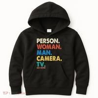 Person Woman Man Camera TV Go Vote Kids Hoodie thumb 0