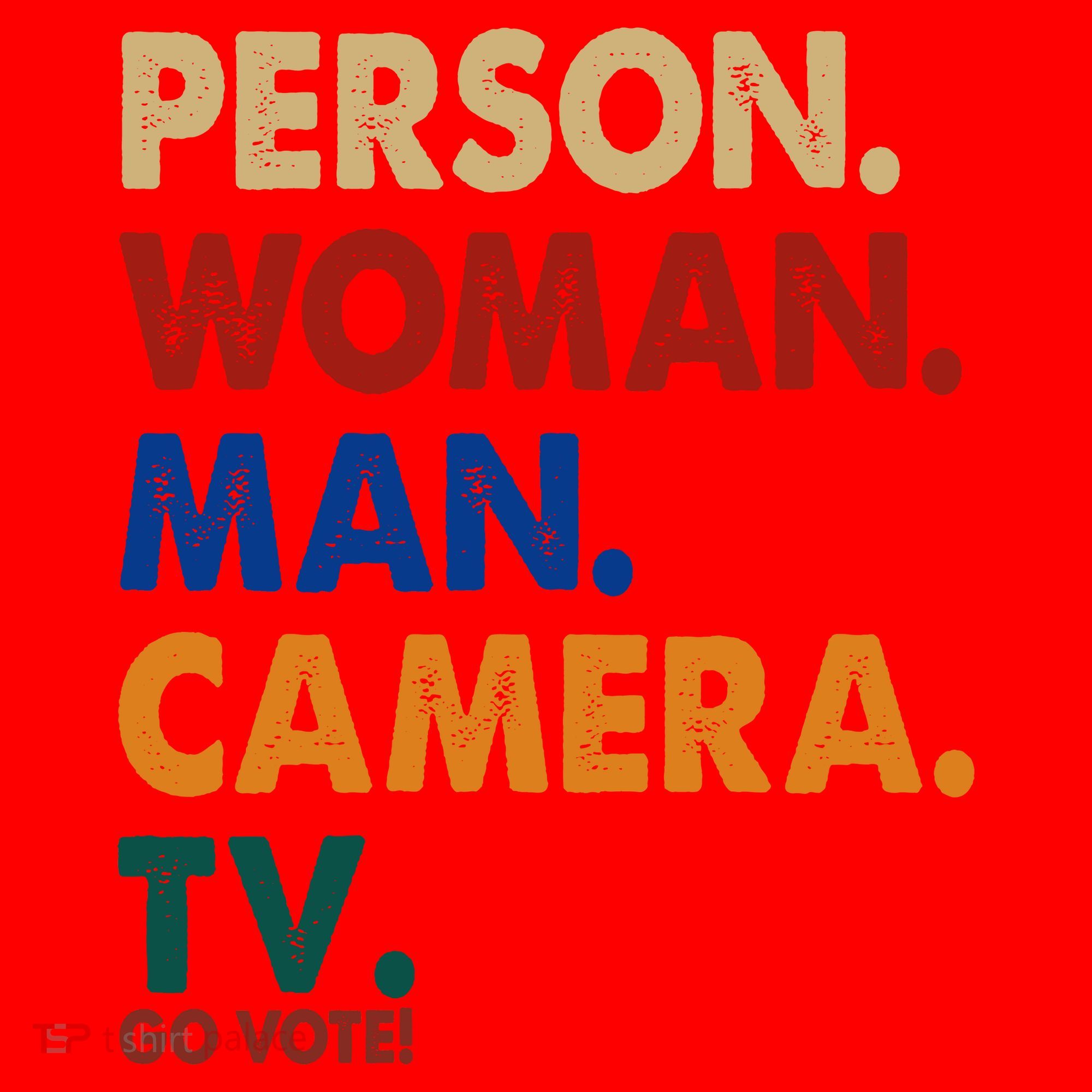 Person Woman Man Camera TV Go Vote Santa Hat