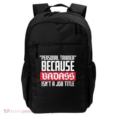 Personal Trainer Job Title Backpack