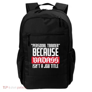 Personal Trainer Job Title Backpack