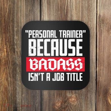 Personal Trainer Job Title Coaster