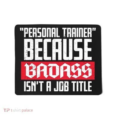 Personal Trainer Job Title Mousepad