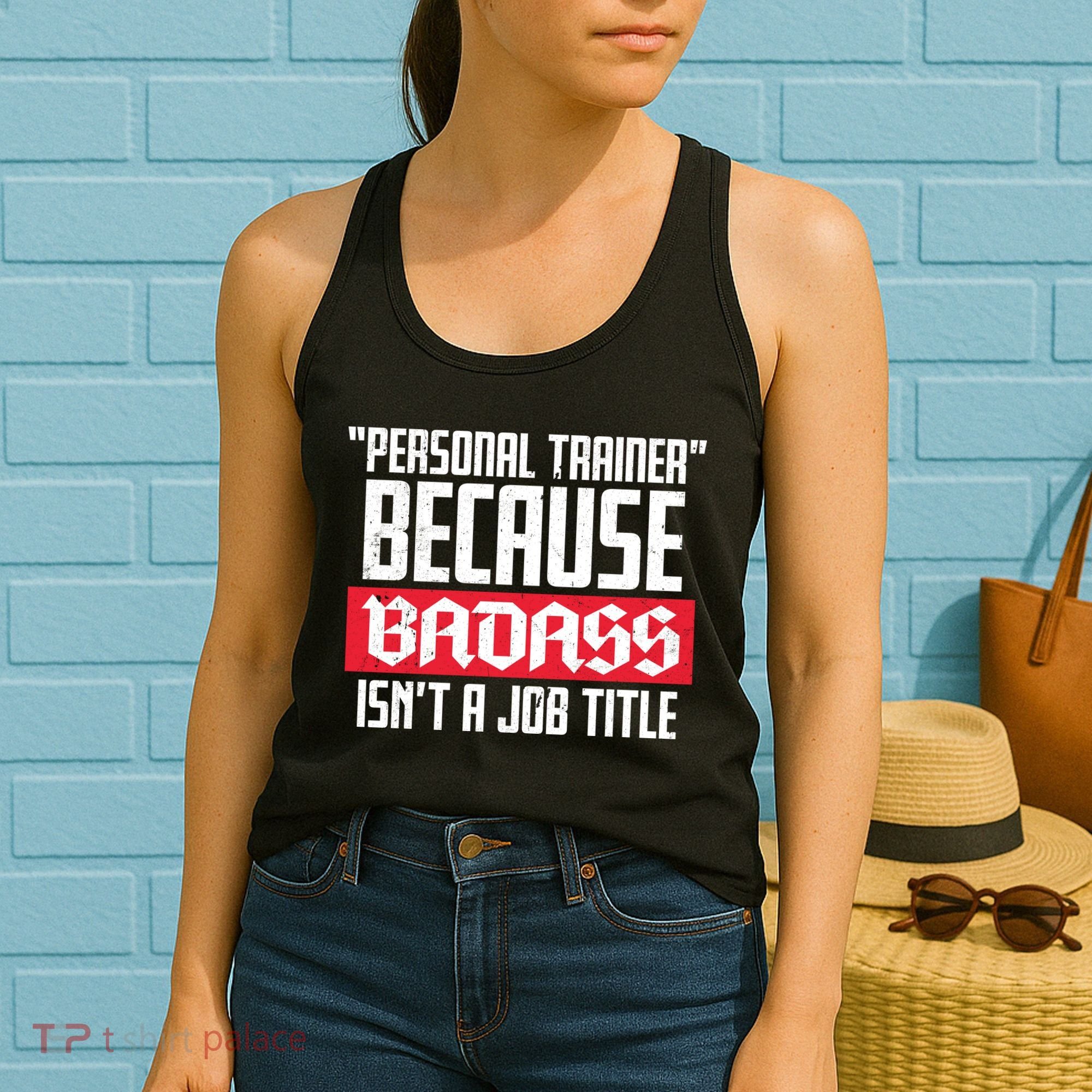 Personal Trainer Job Title Women's Tank Top