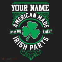 Personalize American Made Irish Parts St Patrick's Day Women's Sweatshirt thumb 2