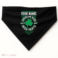 Personalize American Made Irish Parts St Patrick's Day USA-Made Doggie Bandana thumb 0