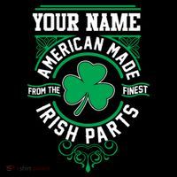 Personalize American Made Irish Parts St Patrick's Day USA-Made Doggie Bandana thumb 2