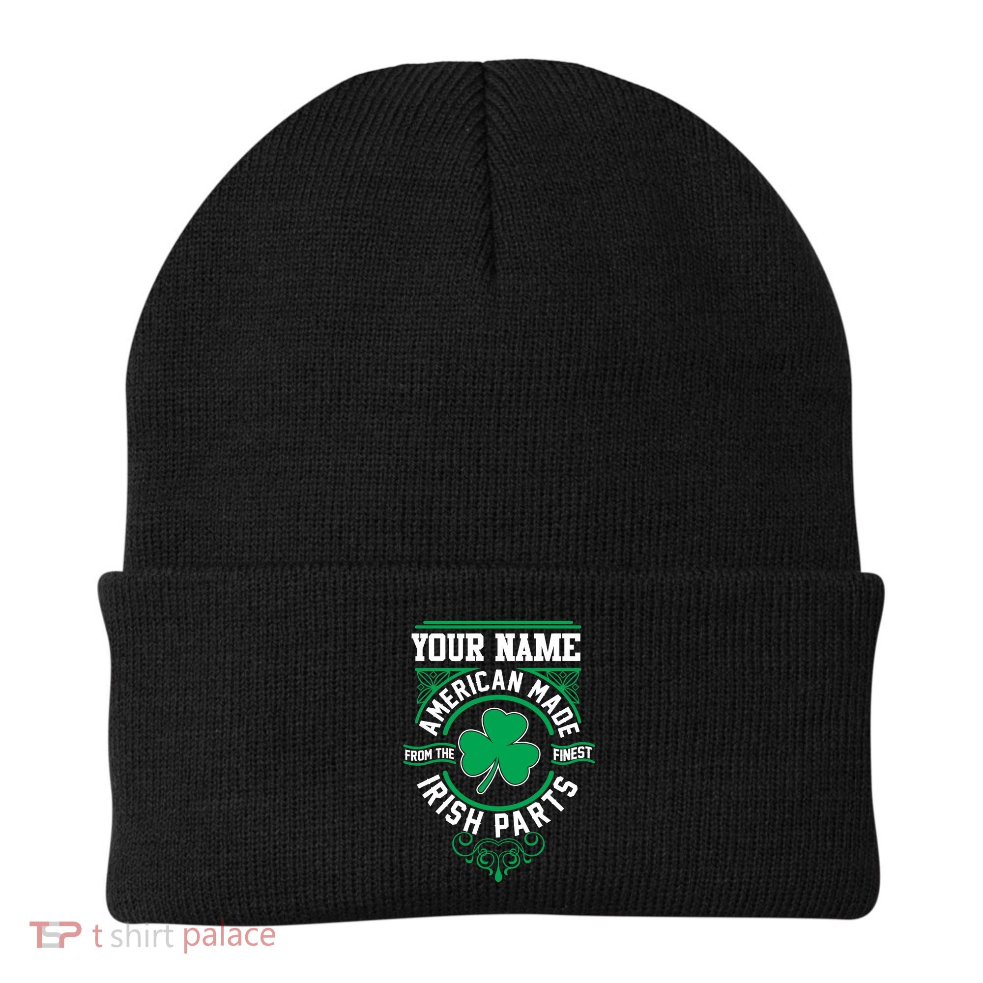 Personalize American Made Irish Parts St Patrick's Day Beanie