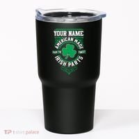 Personalize American Made Irish Parts St Patrick's Day Tumbler thumb 0
