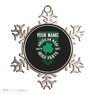Personalize American Made Irish Parts St Patrick's Day Ornament
