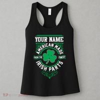 Personalize American Made Irish Parts St Patrick's Day Women's Tank Top thumb 3