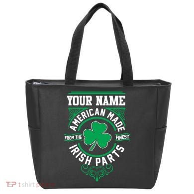 Personalize American Made Irish Parts St Patrick's Day Tote Bag
