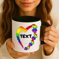 Personalize Autism Heart Custom Text Coffee Mug thumb 3