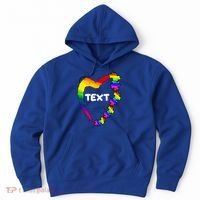 Personalize Autism Heart Custom Text Hoodie thumb 0