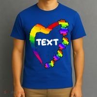 Personalize Autism Heart Custom Text T-Shirt thumb 3