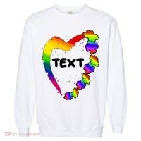 Personalize Autism Heart Custom Text Garment-Dyed Sweatshirt thumb 0