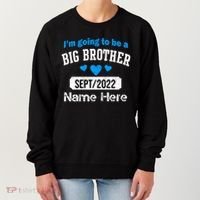 Personalize Big Brother Custom Date And Name Women's Sweatshirt thumb 0