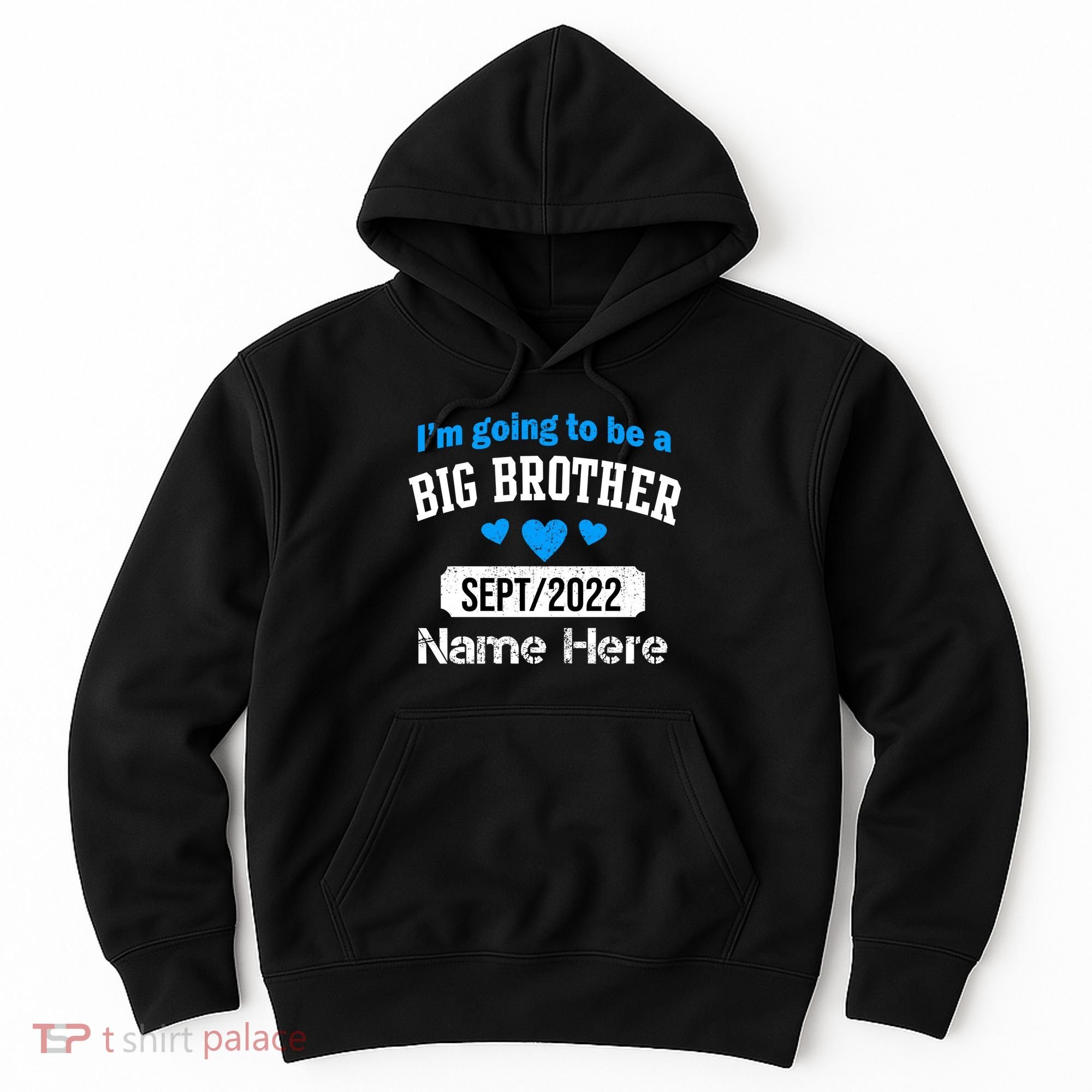 Personalize Big Brother Custom Date And Name Hoodie