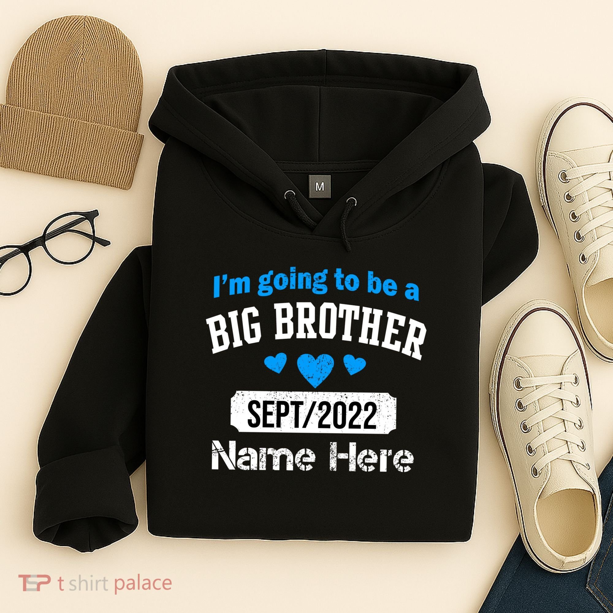 Personalize Big Brother Custom Date And Name Hoodie