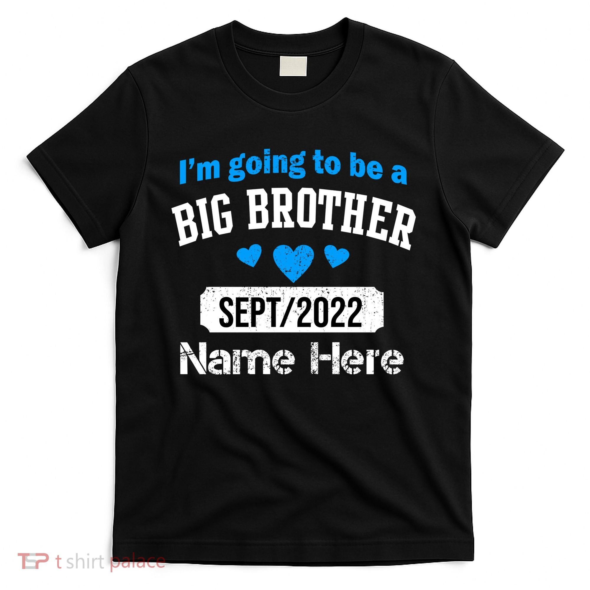 Personalize Big Brother Custom Date And Name T-Shirt
