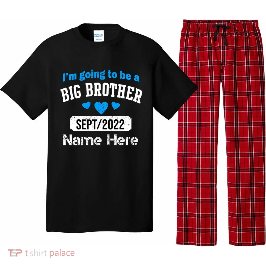 Personalize Big Brother Custom Date And Name Pajama Set