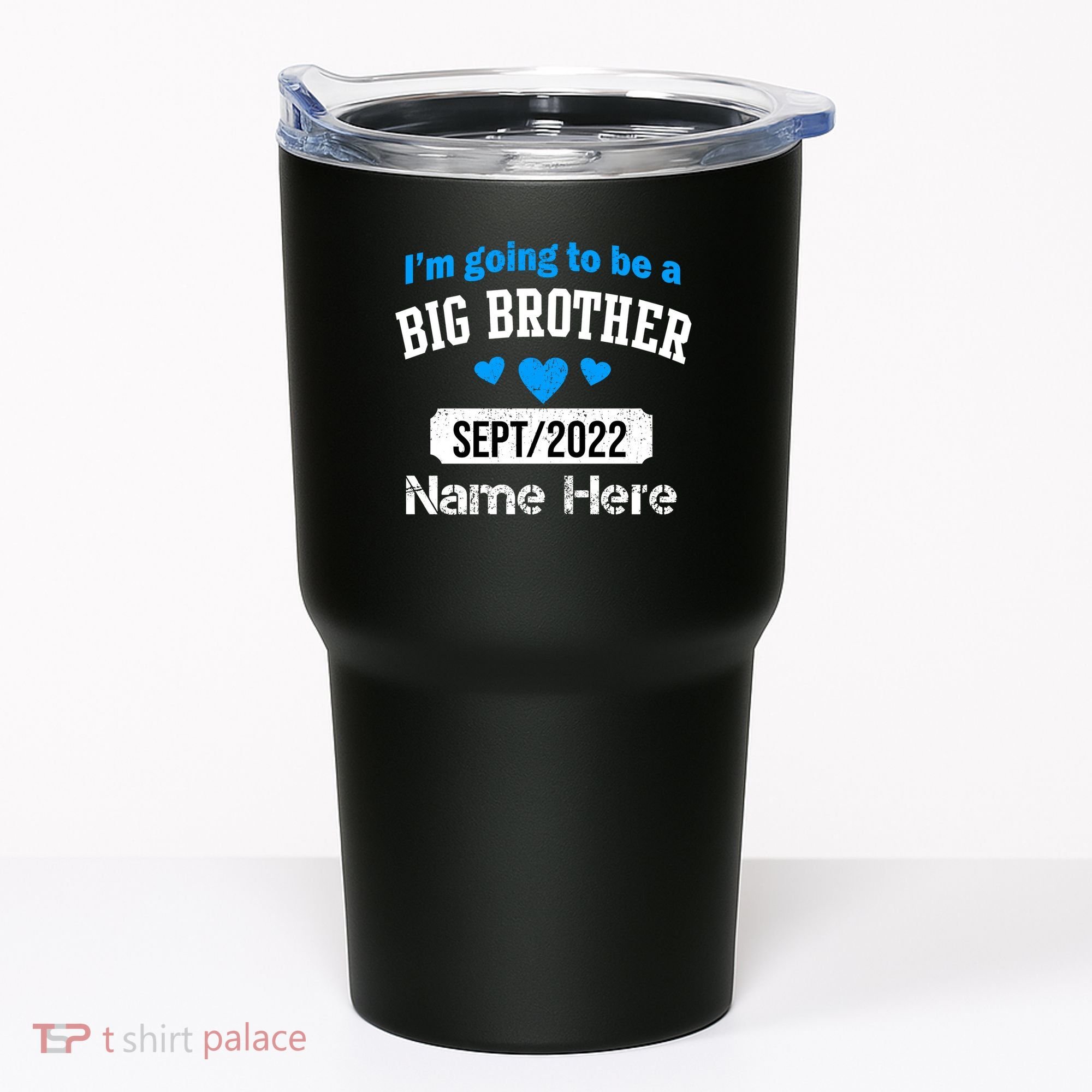 Personalize Big Brother Custom Date And Name Tumbler