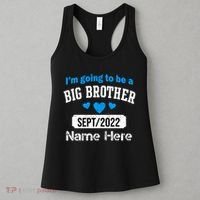 Personalize Big Brother Custom Date And Name Women's Tank Top thumb 3
