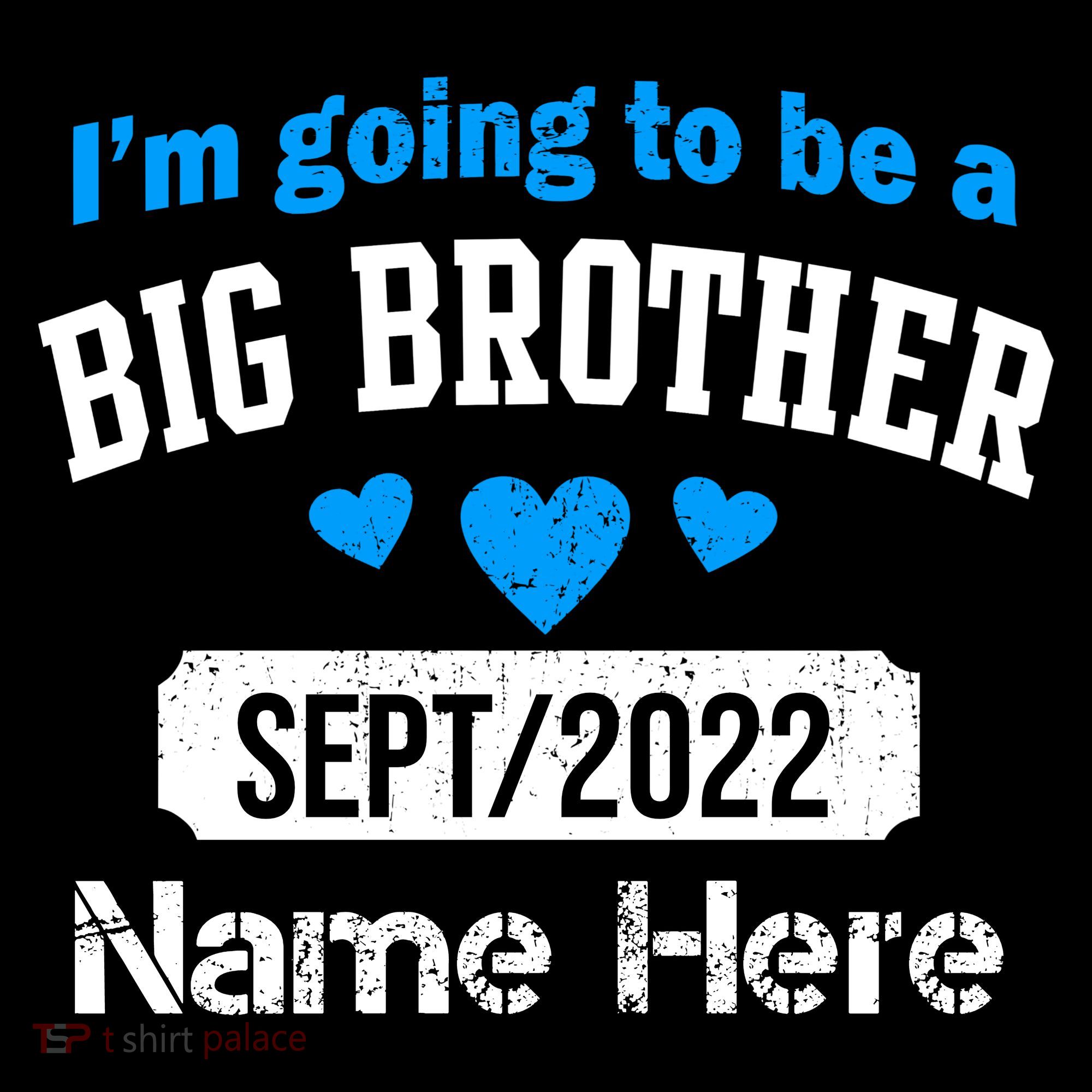 Personalize Big Brother Custom Date And Name Women's Tank Top