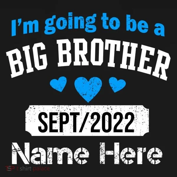 Personalize Big Brother Custom Date And Name Women's Tank Top