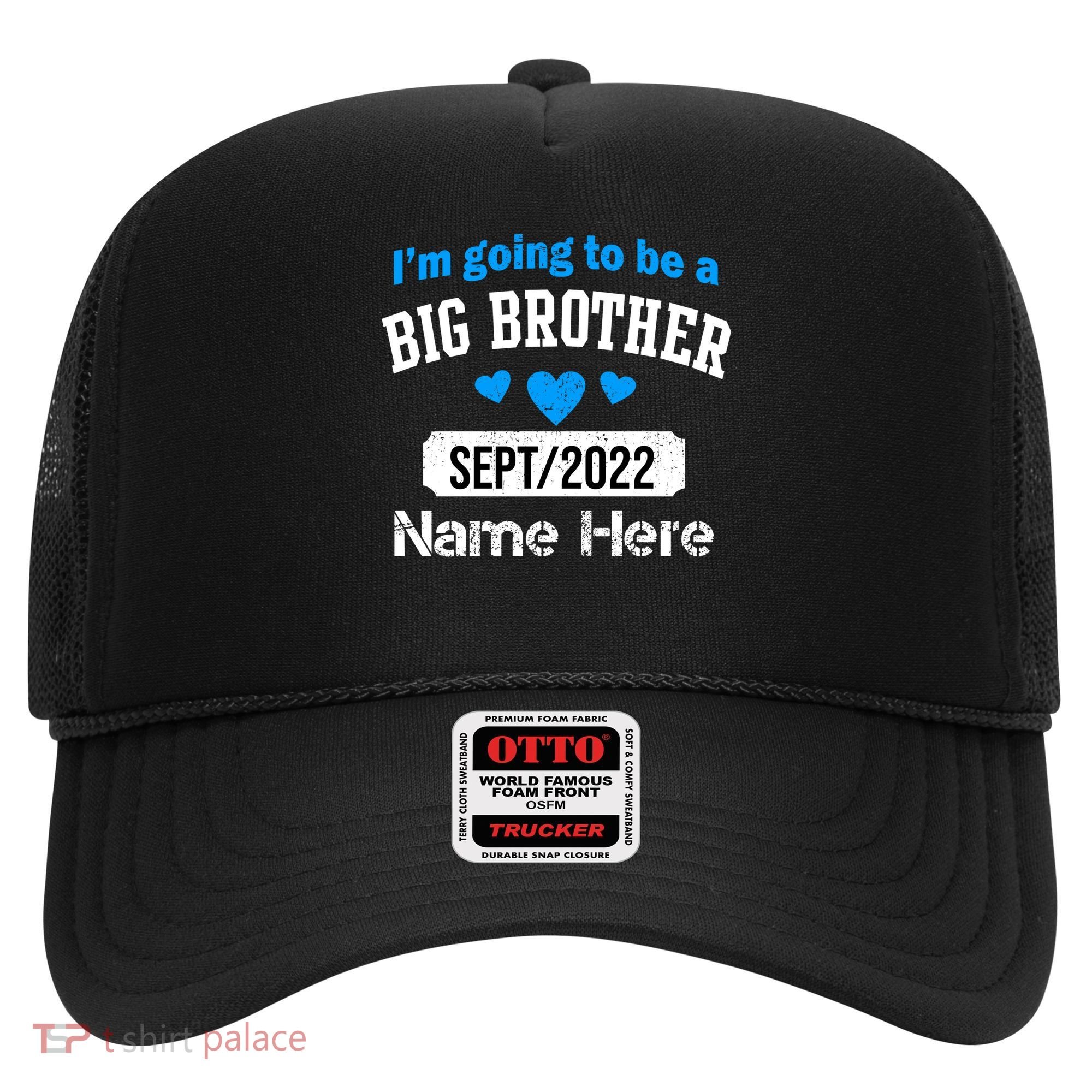 Personalize Big Brother Custom Date And Name Hat