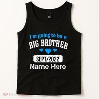 Personalize Big Brother Custom Date And Name Tank Top thumb 2