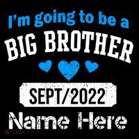 Personalize Big Brother Custom Date And Name Tank Top thumb 6