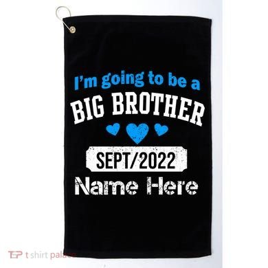 Personalize Big Brother Custom Date And Name Golf Towel
