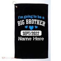 Personalize Big Brother Custom Date And Name Golf Towel thumb 0